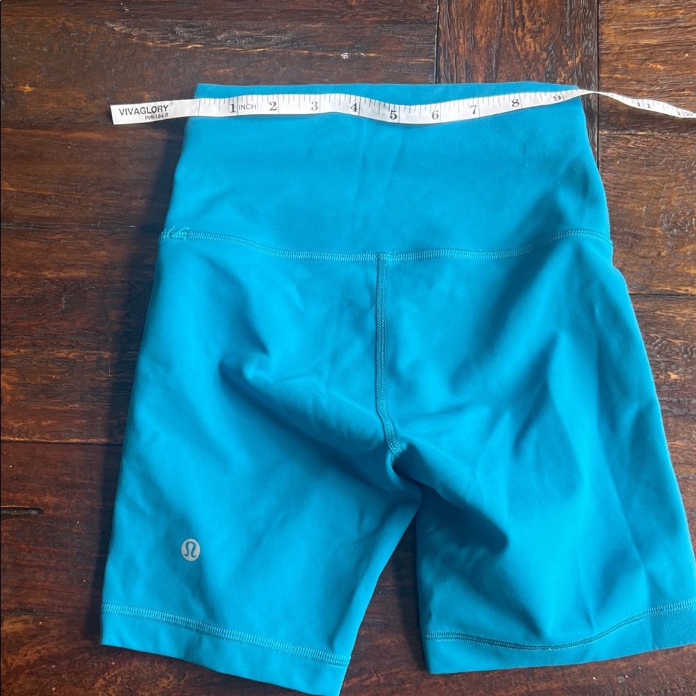 lululemon athletica Women's Vibrant Blue Bike Shorts. .  No tag with size